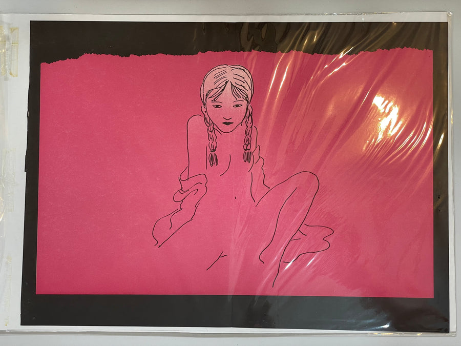 Saieki Toshio Art Prints - Red Girl (1970s?)