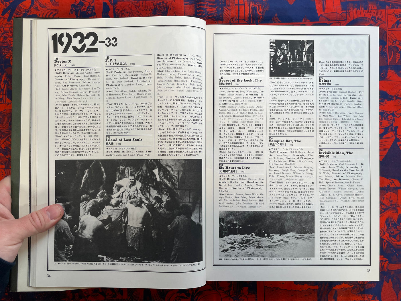 A Pictorial History of SF Films - Slipcover + Hardcover by Shinji Nakako (1980)