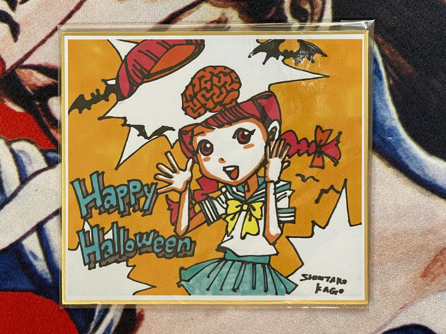 Happy Halloween! - Shintaro Kago Printed Mini Shikishi Art Board (2024)