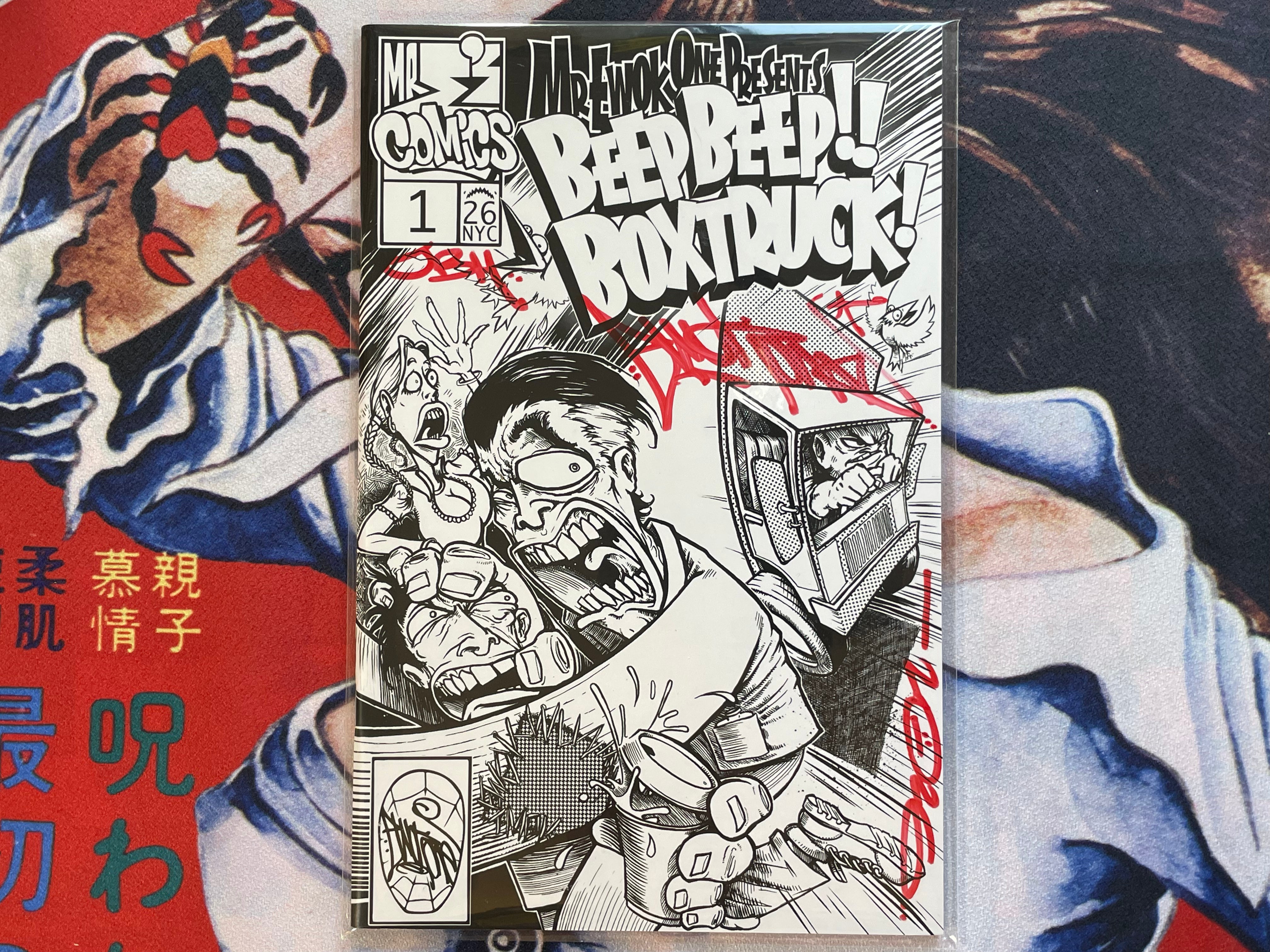 SIGNED Mr. Ewok One Presents Beep Beep! Boxtruck! Vol. 1 - B&W Easter Egg Edition (2025)-thumbmail-1