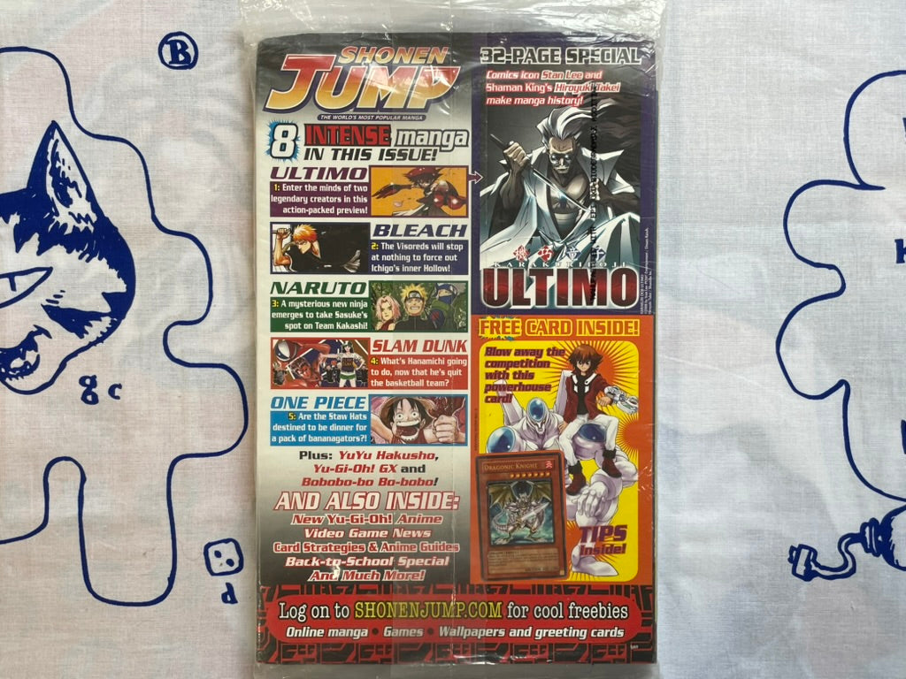 VIZ Shonen Jump September 2008, Vol. 6 UNOPENED w/Card Feat. 8 Manga! Naruto, Bleach, Slam Dunk, One Piece and MORE! (2008/9)