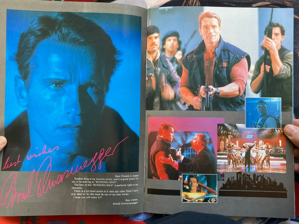 The Running Man - Japanese Movie Pamphlet (1987)