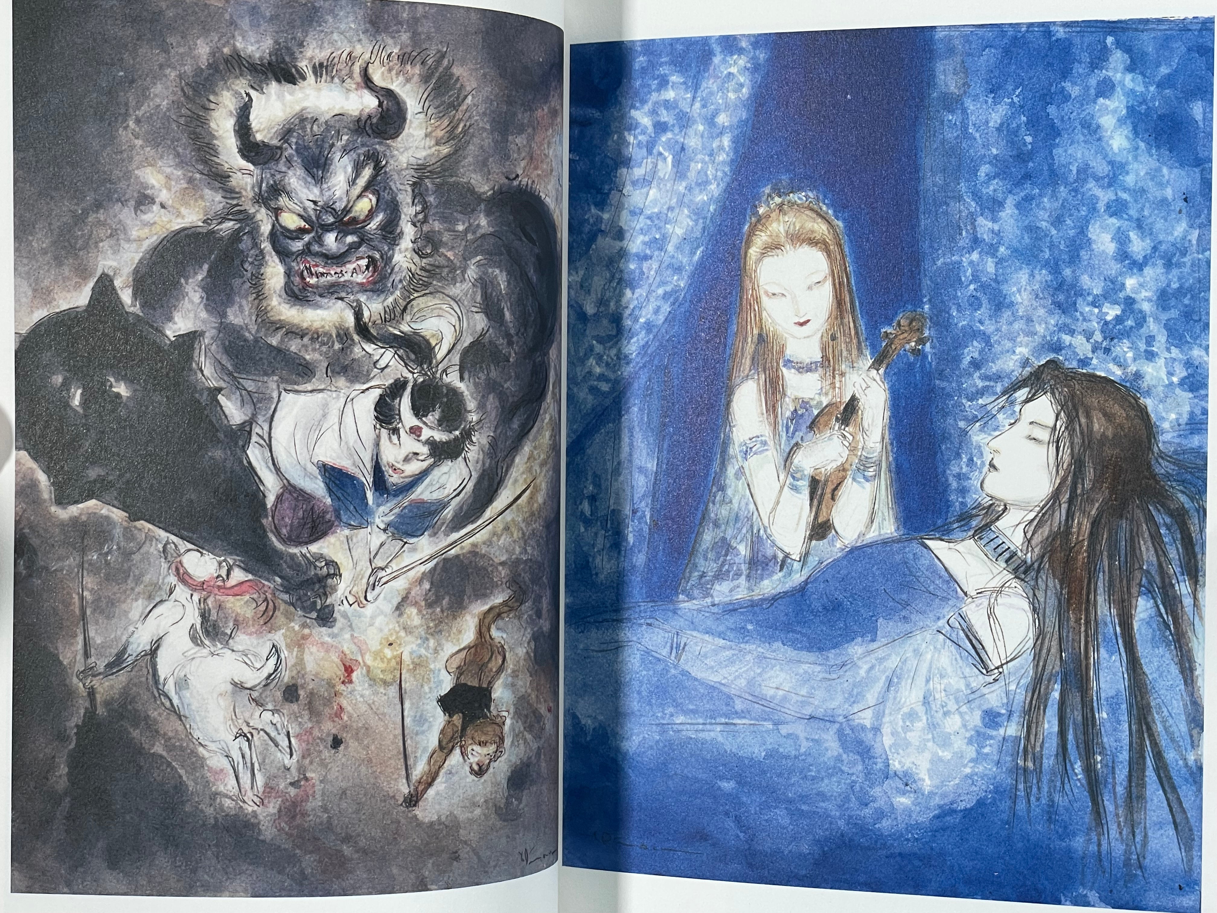 Collected Paintings of Amano's World Exhibition Catalog w/ slipcover