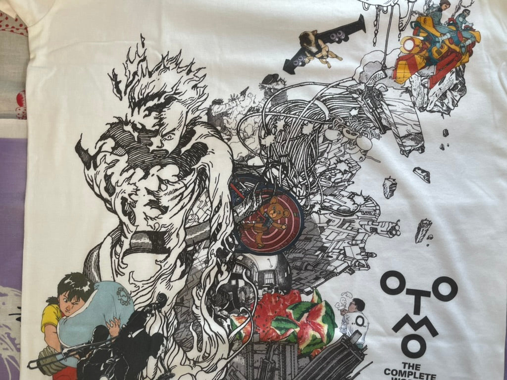 Akira Cel Exhibition Katsuhiro Otomo White T-Shirt (Large)