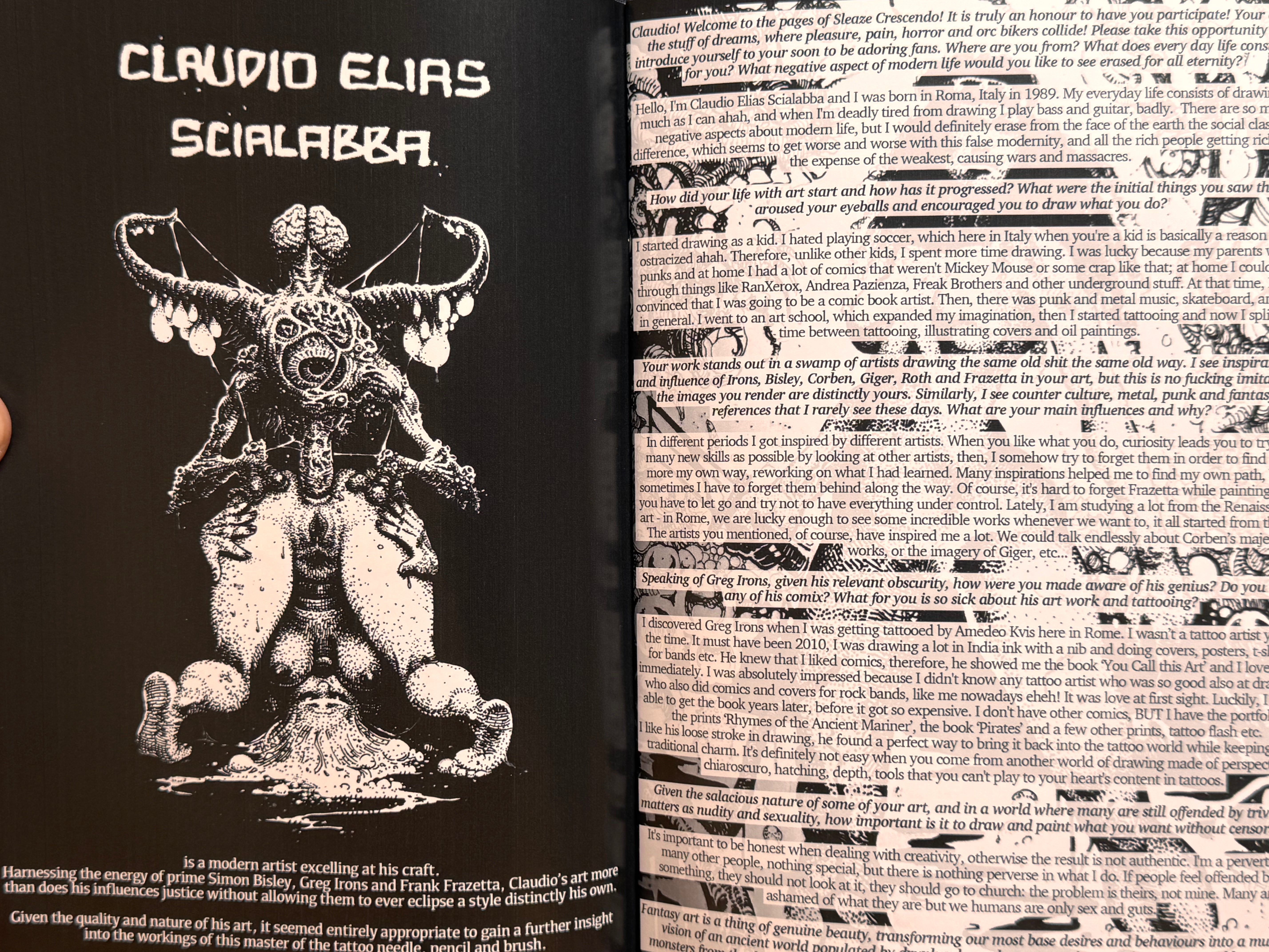 Sleaze Crescendo Issue One w/ Limited Poster & Sticker