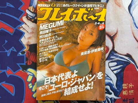Weekly Playboy Magazine: MEGUMI cover (2/2003)