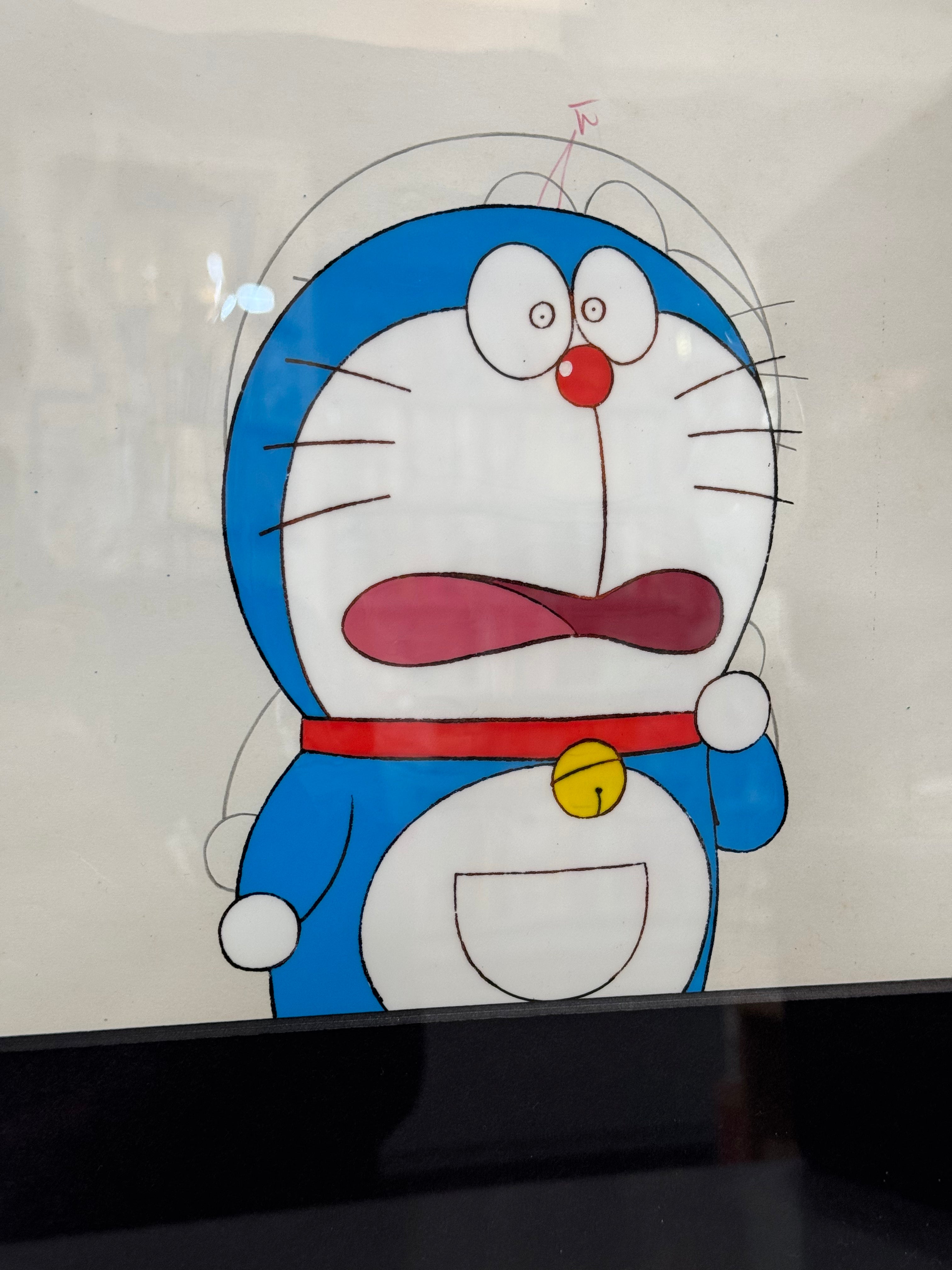 Doraemon Cel & Douga Framed by Fujiko F Fujio