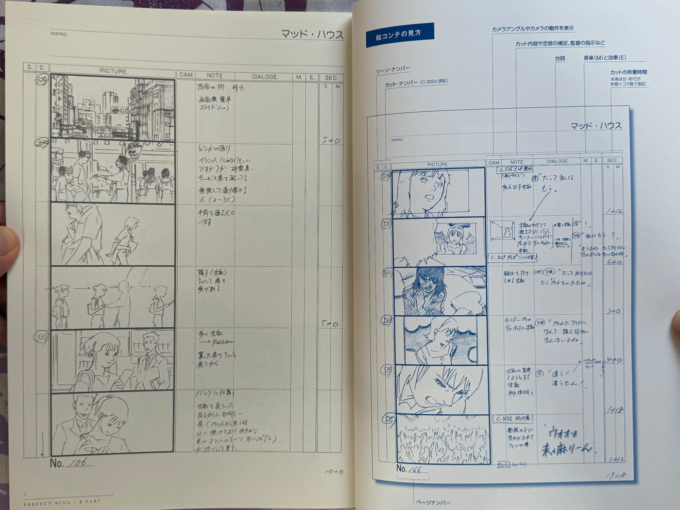 Perfect Blue Storyboards (2015) by Satoshi Kon