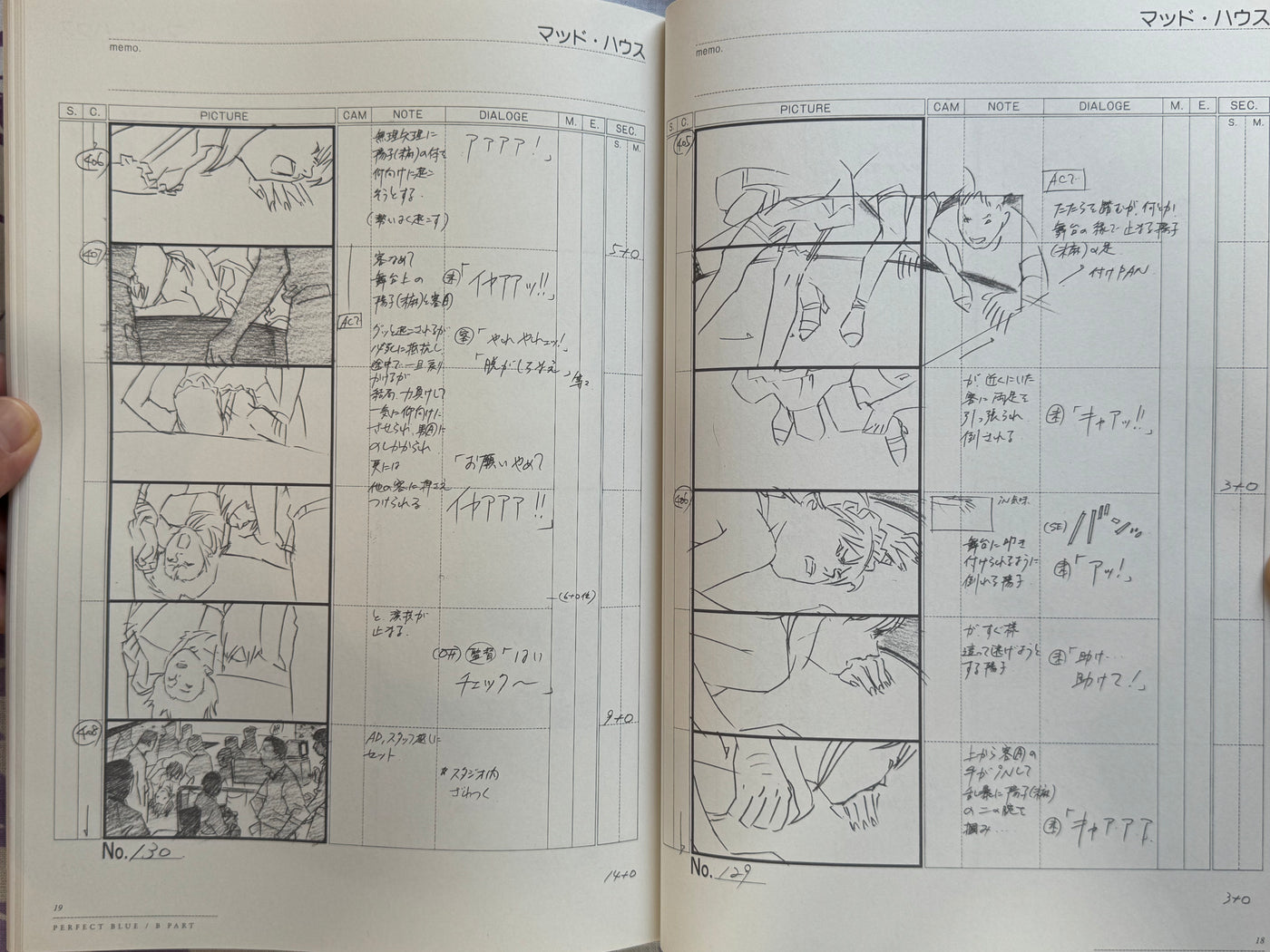 Perfect Blue Storyboards (2015) by Satoshi Kon