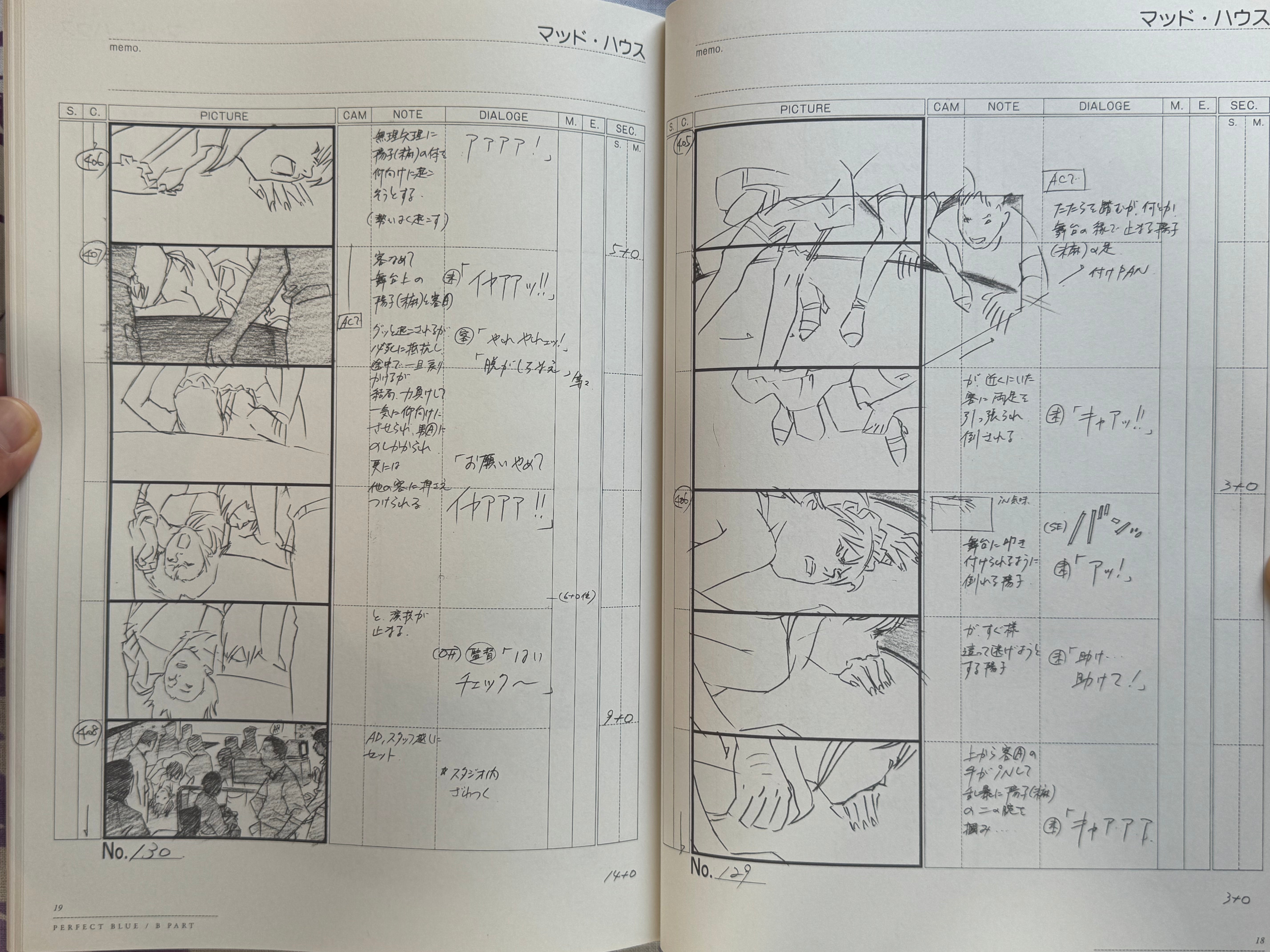 Perfect Blue Storyboards (2015) by Satoshi Kon