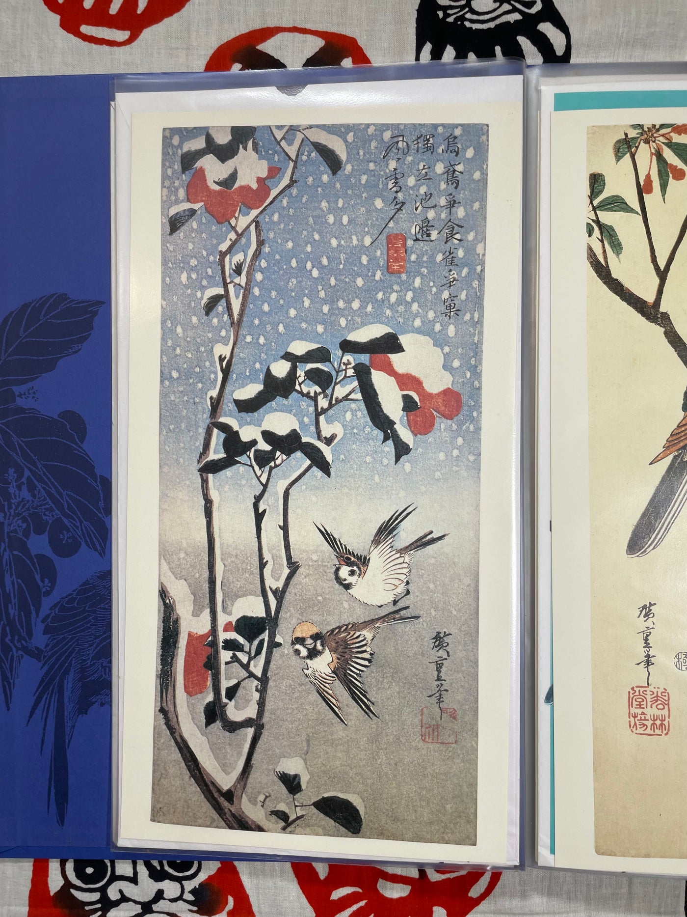 Flowers & Birds - A Collection of 24 Japanese Prints w/ Summaries and Envelopes for Each Two-Set