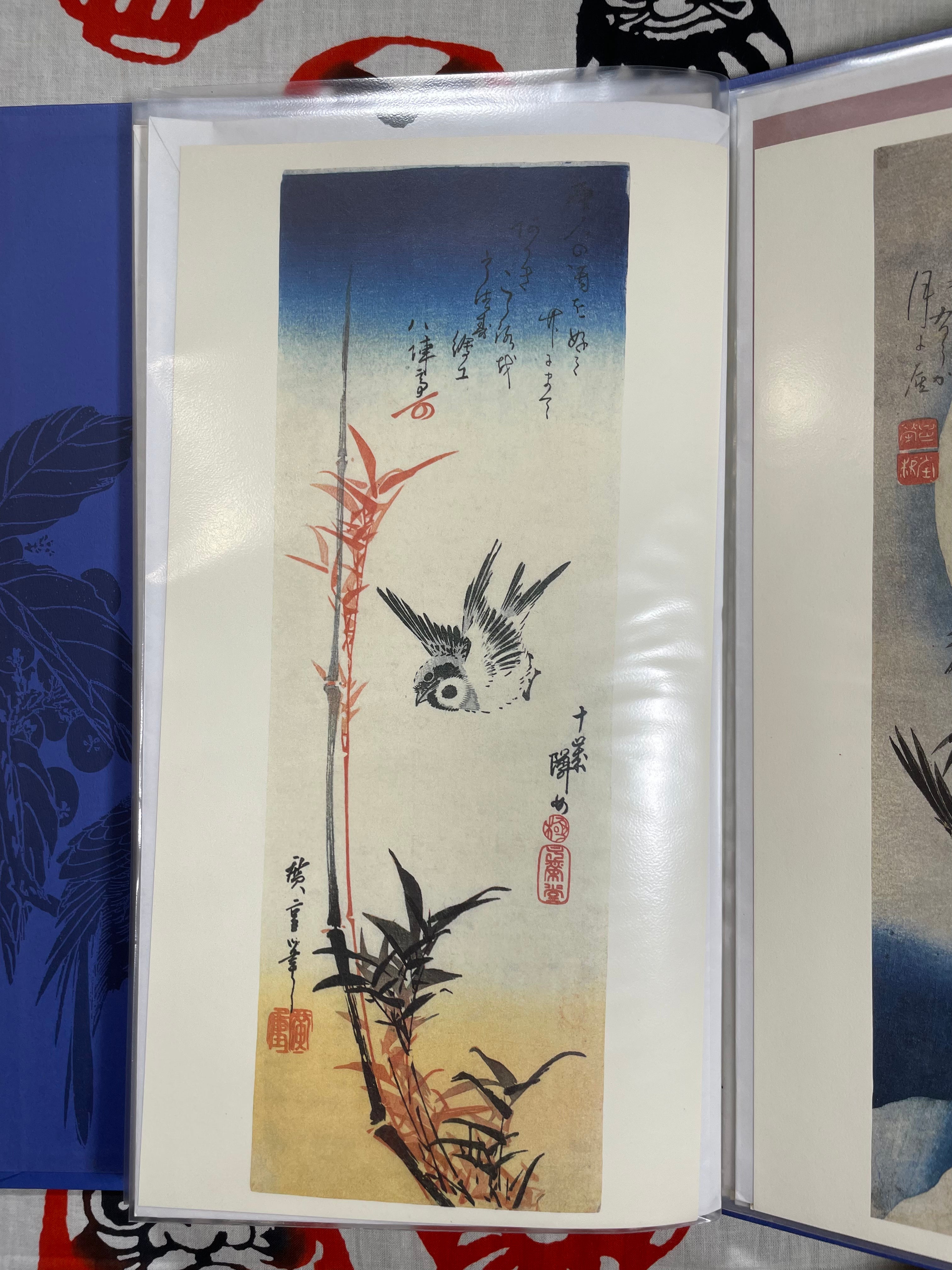 Flowers & Birds - A Collection of 24 Japanese Prints w/ Summaries and Envelopes for Each Two-Set