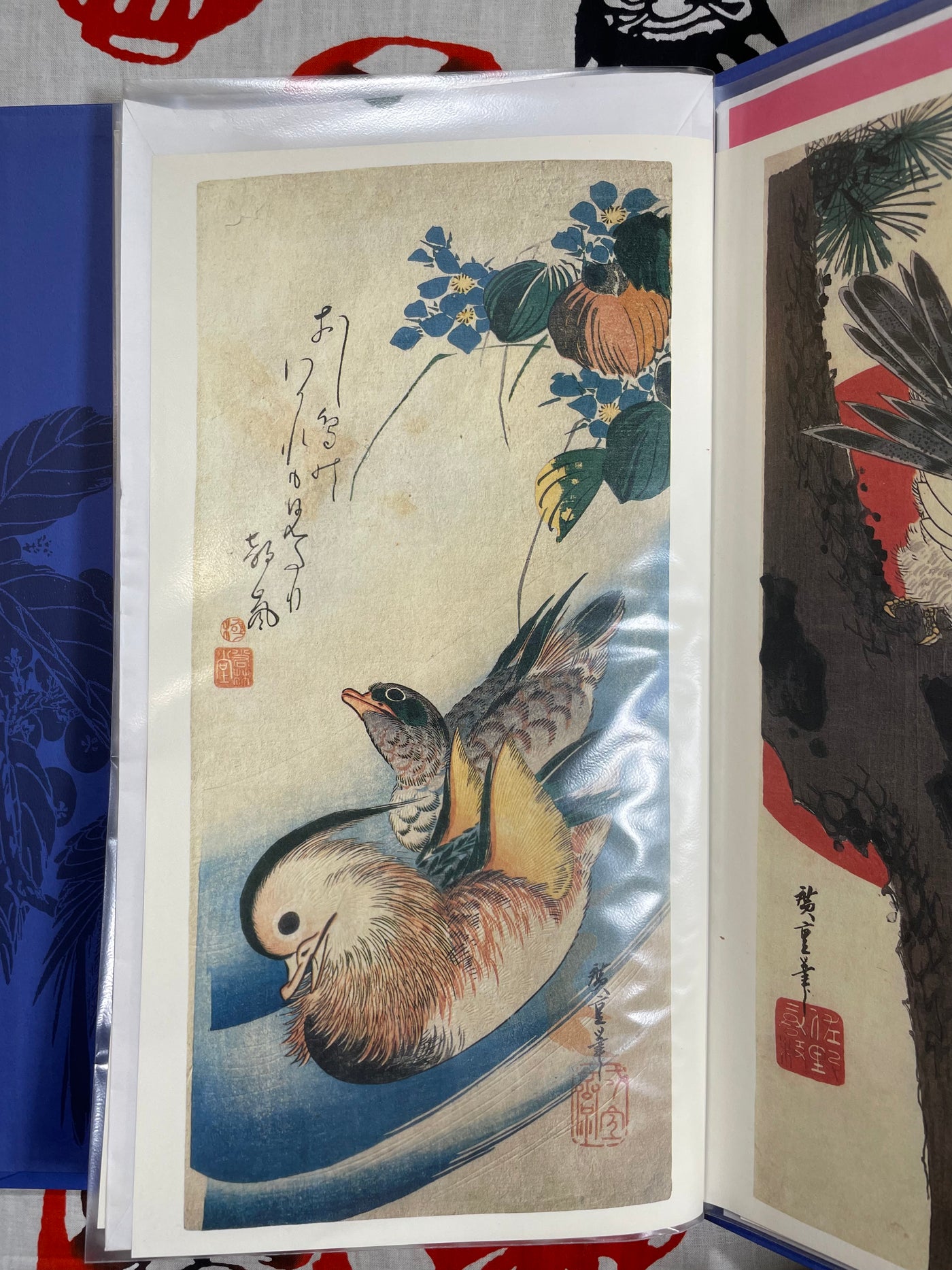 Flowers & Birds - A Collection of 24 Japanese Prints w/ Summaries and Envelopes for Each Two-Set