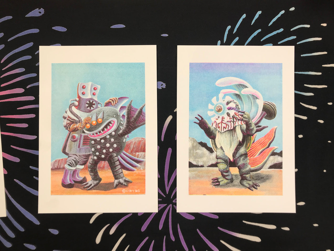 The Kaiju Lithograph Set by Imiri Sakabashira